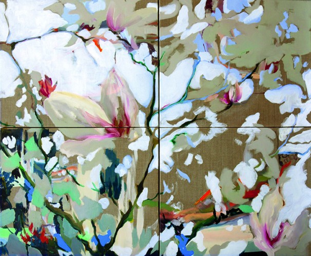 3.) „floral 06“, 2020, Öl auf Leinwand , 100 x 120 cm